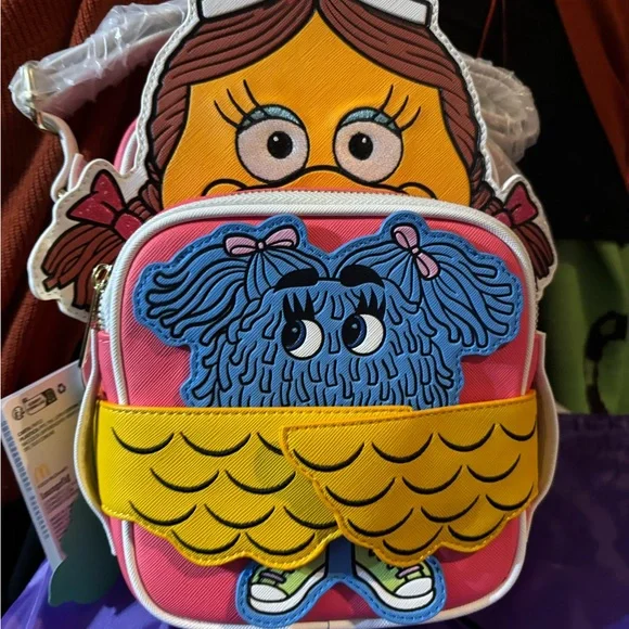 Loungefly McDonalds Birdie the Early Bird Crossbuddies Crossbody Bag - Picture 1 of 2